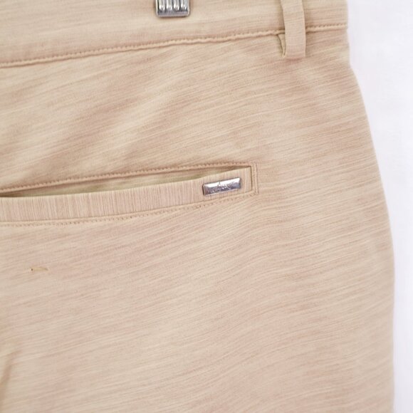 Greg Norman Tan Polyester Spandex Shorts 38 / 8.5 Mid Rise Tagged 36‎ - Picture 3 of 6